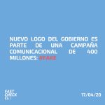 Nuevo logo del Gobierno es parte de una campaña comunicacional de 400 millones: #Fake