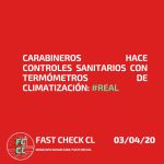 Carabineros hace controles sanitarios con termómetros de climatización: #Real