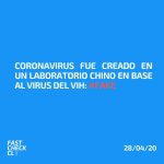 Coronavirus fue creado en un laboratorio chino en base al virus del VIH: #Fake