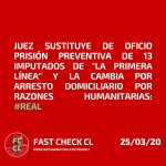 Juez sustituye de oficio prisión preventiva de 13 imputados de “la Primera Línea” y la cambia por arresto domiciliario por razones humanitarias: #Real