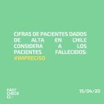 Cifras de pacientes dados de alta en Chile considera a los pacientes fallecidos: #Impreciso