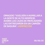 (Imagen) “Vuelven a humillar a la gente de Alto Hospicio. Ahora las cajas de mercadería las entregaron en un camión de basura”: #Impreciso