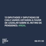 13 diputados y diputadas de Chile Vamos votaron a favor de legislar sobre el retiro de pensiones: #Real