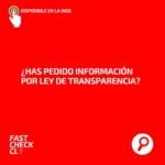 ¿Has pedido información por Ley de Transparencia?