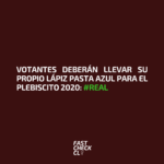 Votantes deberán llevar su propio lápiz pasta azul para el Plebiscito 2020: #Real