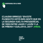 (Claudio Orrego) “En este plebiscito votó más gente que en la segunda vuelta presidencial de 1999 entre Lagos y Lavín y la de Piñera y Guiller el 2017”: #Real