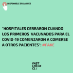 “Hospitales cerraron cuando los primeros  vacunados para el covid-19 comenzaron a comerse a otros pacientes”: #Fake