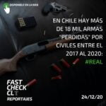 En Chile hay más de 18 mil armas “perdidas” por civiles entre el 2017 al 2020: #Real