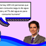 “Hoy día hay 400 mil personas que no tienen consumo seguro de agua potable y el 7% del agua es para consumo humano”: #Chequeado