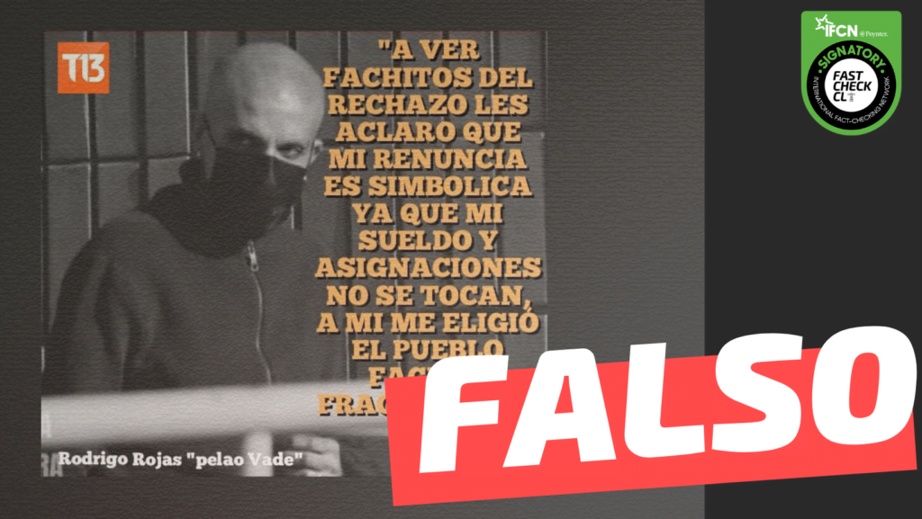 Rojas Vade Fachos fracasados falso