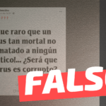 Covid-19 no ha matado a ningún político: #Falso