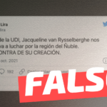 Jacqueline Van Rysselberghe votó en contra de la creación de la Región del Ñuble: #Falso