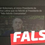 (Imagen) Jair Bolsonaro: “Ñao felicito Comunistas”: #Falso