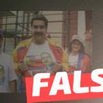 (Imagen) Nicolás Maduro utilizó una camiseta con el logo de la campaña presidencial de Gabriel Boric: #Falso