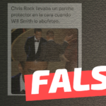 (Imagen) “Chris Rock llevaba un parche protector cuando Will Smith lo abofeteó”: #Falso