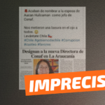 (Imagen) “Nombraron a la esposa de Aucán Huilcamán como Directora de Conaf en la Araucanía”: #Impreciso