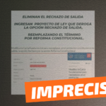 (Imagen) “Eliminan rechazo de salida”: #Impreciso