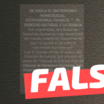 “Se anula el matrimonio homosexual (…) en el pleno del Tribunal de Estrasburgo, Francia”: #Falso