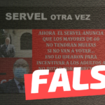 “Ahora el Servel anuncia que los mayores de 60 no tendrán multas si no van a votar”: #Falso