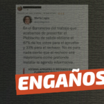 (Imagen) Última encuesta del ‘Barómetro del Trabajo’ tiene como resultado un 67% para el Apruebo y un 33% para el Rechazo: #Engañoso