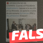 Oposición no se levantó cuando el Presidente Gabriel Boric ingresó a la reunión en La Moneda: #Falso