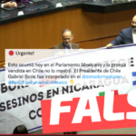 “El Presidente de Chile Gabriel Boric fue interpelado en el Senado mexicano”: #Falso