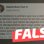 Gabriel Boric: “En mi Gobierno lo primero que voy a eliminar es la famosa Teletón (…)”: #Falso