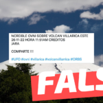 (Video) “Increíble OVNI sobre volcán Villarrica”: #Falso