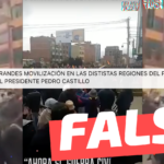 (Video) “Empezó la movilización en las distintas regiones del Perú”: #Falso