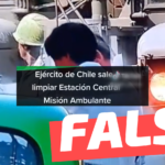 (Video) “Ejército de Chile sale a limpiar Estación Central”: #Falso