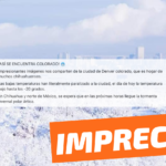 “¡Así se encuentra Colorado! Impresionantes imágenes nos comparten de la ciudad de Denver”: #Impreciso