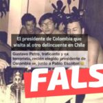 (Imagen) Presidente de Colombia “Gustavo Petro (…) junto a Pablo Escobar”: #Falso