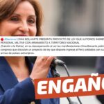 (Imagen) “Al ver las manifestaciones, Dina Boluarte pidió al Congreso que discutan un proyecto de ley que dispone ingresar al Perú soldados con sus armas de países extranjeros”: #Engañoso