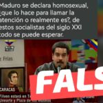 (Video) “Maduro se declara homosexual”: #Falso