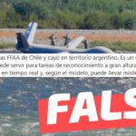 (Imagen) “Este dron es de las FF.AA. de Chile y cayó en territorio argentino”: #Falso