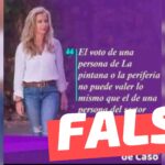 Yuyuniz Navas dijo: “El voto de una persona de La Pintana o la periferia no puede valer lo mismo que el de una persona del sector oriente que es más importante”: #Falso