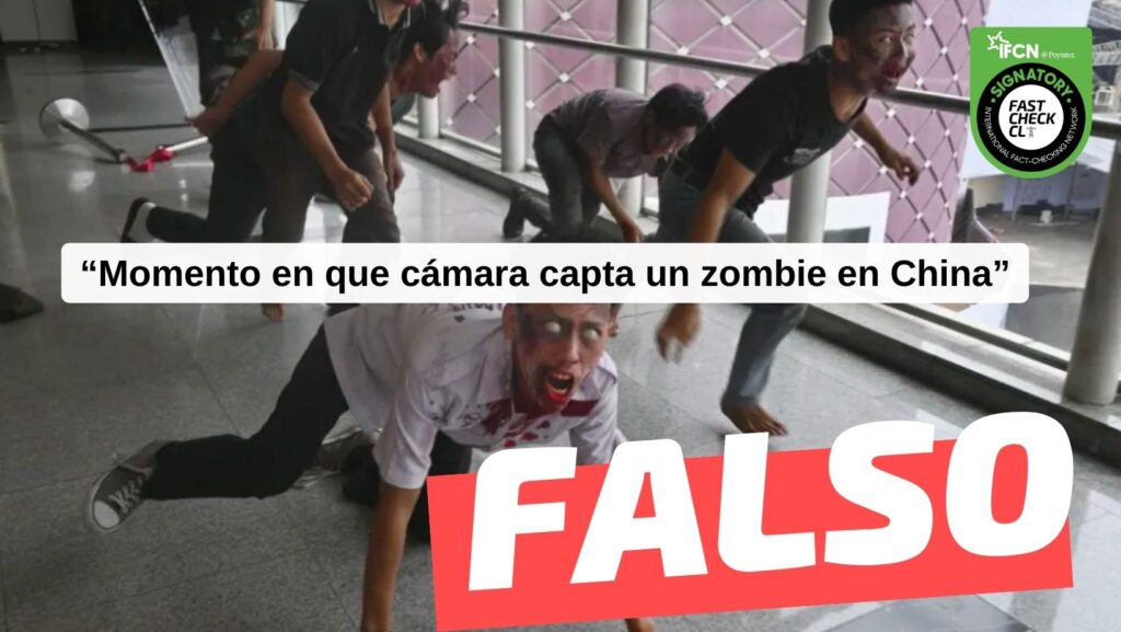 “Momento en que cámara capta un zombie en China”