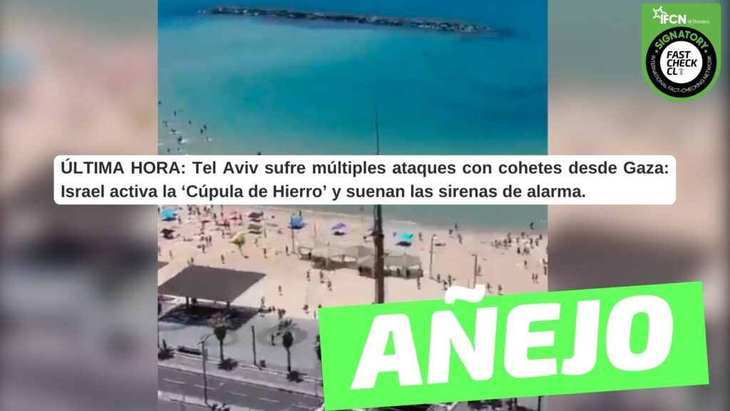 Video) “ÚLTIMA HORA: Tel Aviv (Israel) sufre múltiples ataques con cohetes desde Gaza