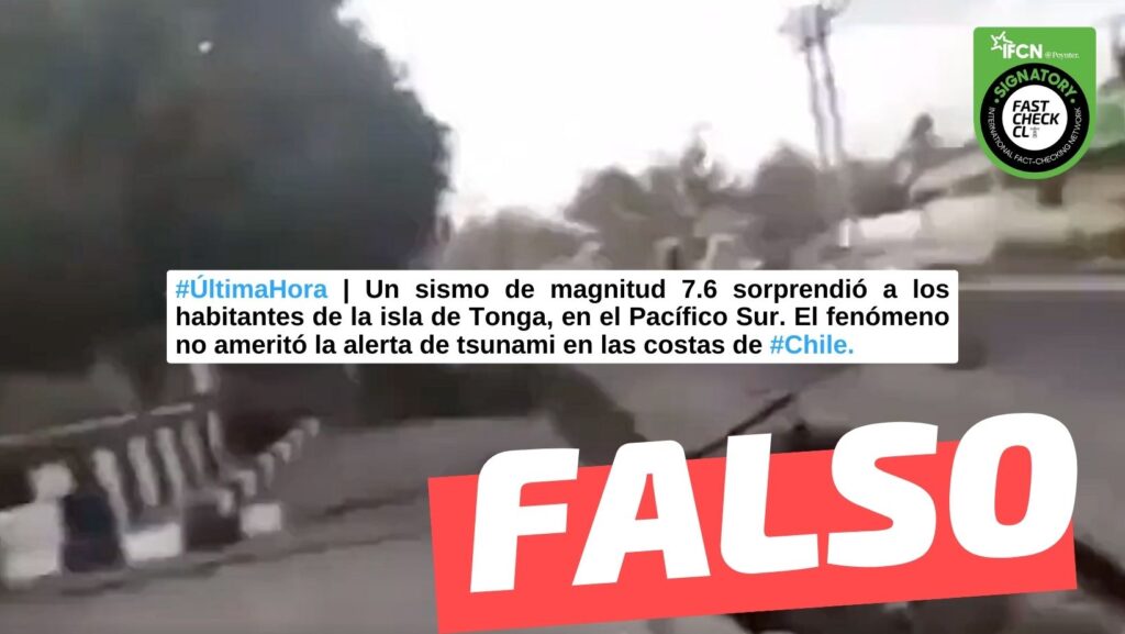 Un sismo de magnitud 7,6 sorprendió a los habitantes de la isla de Tonga, en el pacífico sur