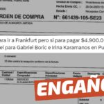 (Imagen) “Gobierno pagó $4.900.000 por una noche de hotel para Boric e Irina en Puerto Montt”: #Engañoso