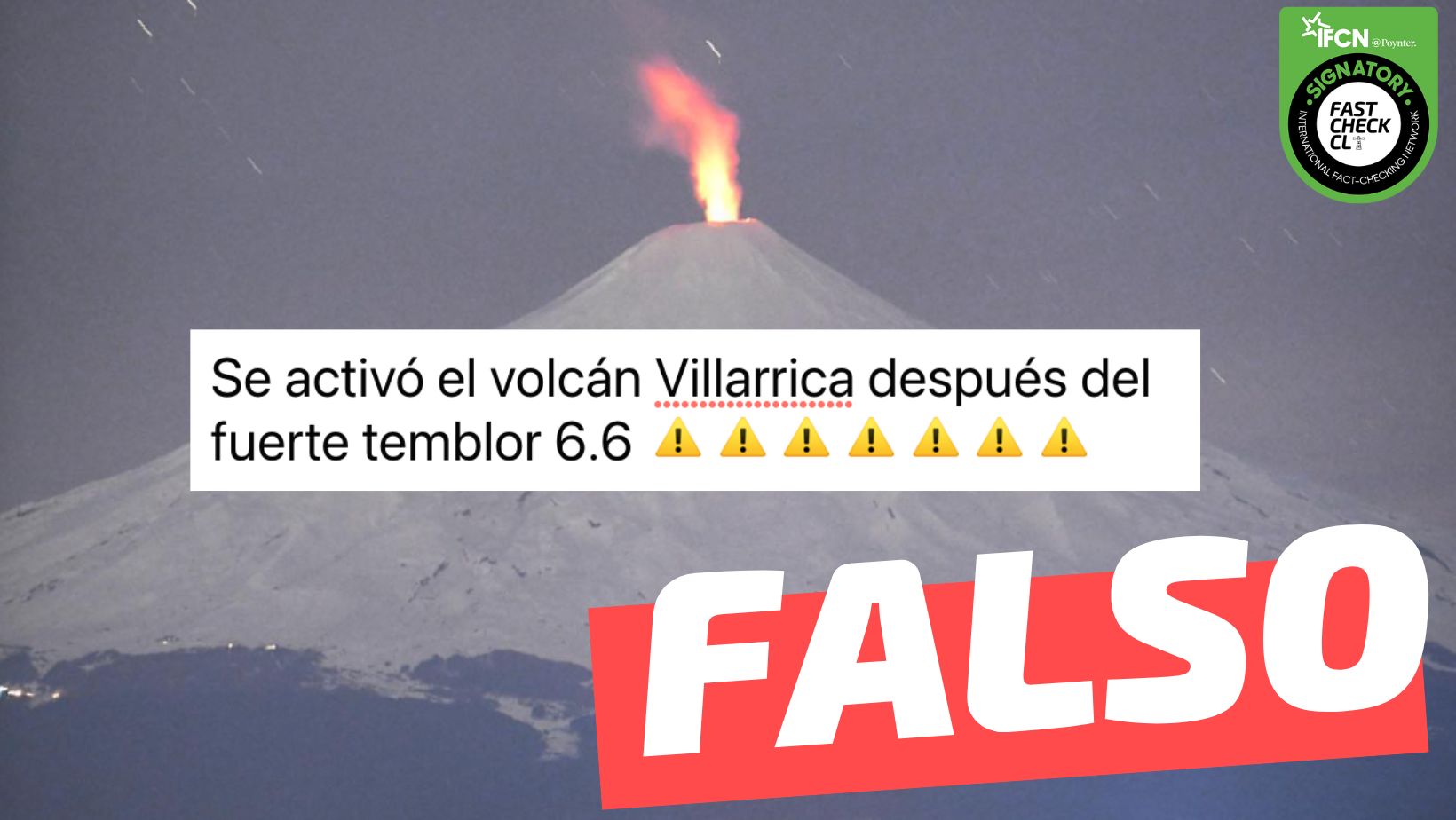 You are currently viewing (Video)”Se activó el volcán Villarrica después del fuerte temblor 6.6″: #Falso