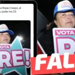 (Imagen) Elena Rojas Crespo, republicana que recibió los 23 computadores robados: #Falso