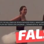 (Video) “Esta obra costó 150 millones de pesos pagados por el Ministerio de Cultura con la plata de todos los chilenos”: #Falso