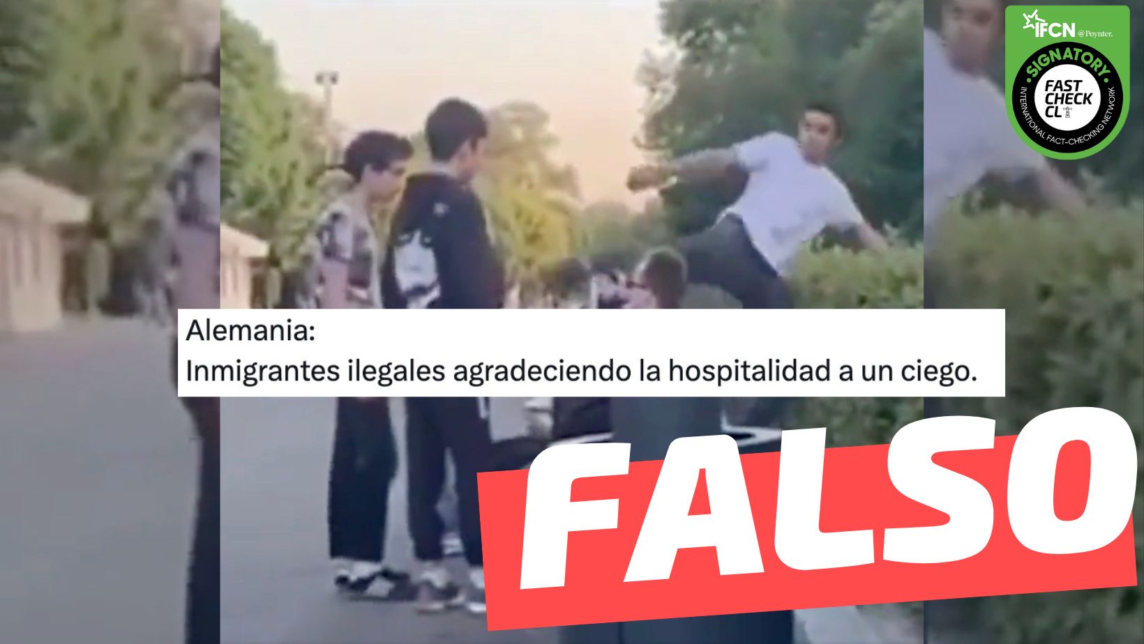 You are currently viewing (Video) Inmigrantes ilegales golpeando a un ciego en Alemania: #Falso