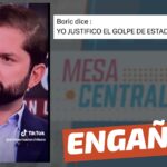 (Video) Gabriel Boric dijo: “Yo justifico el golpe de estado”: #Engañoso