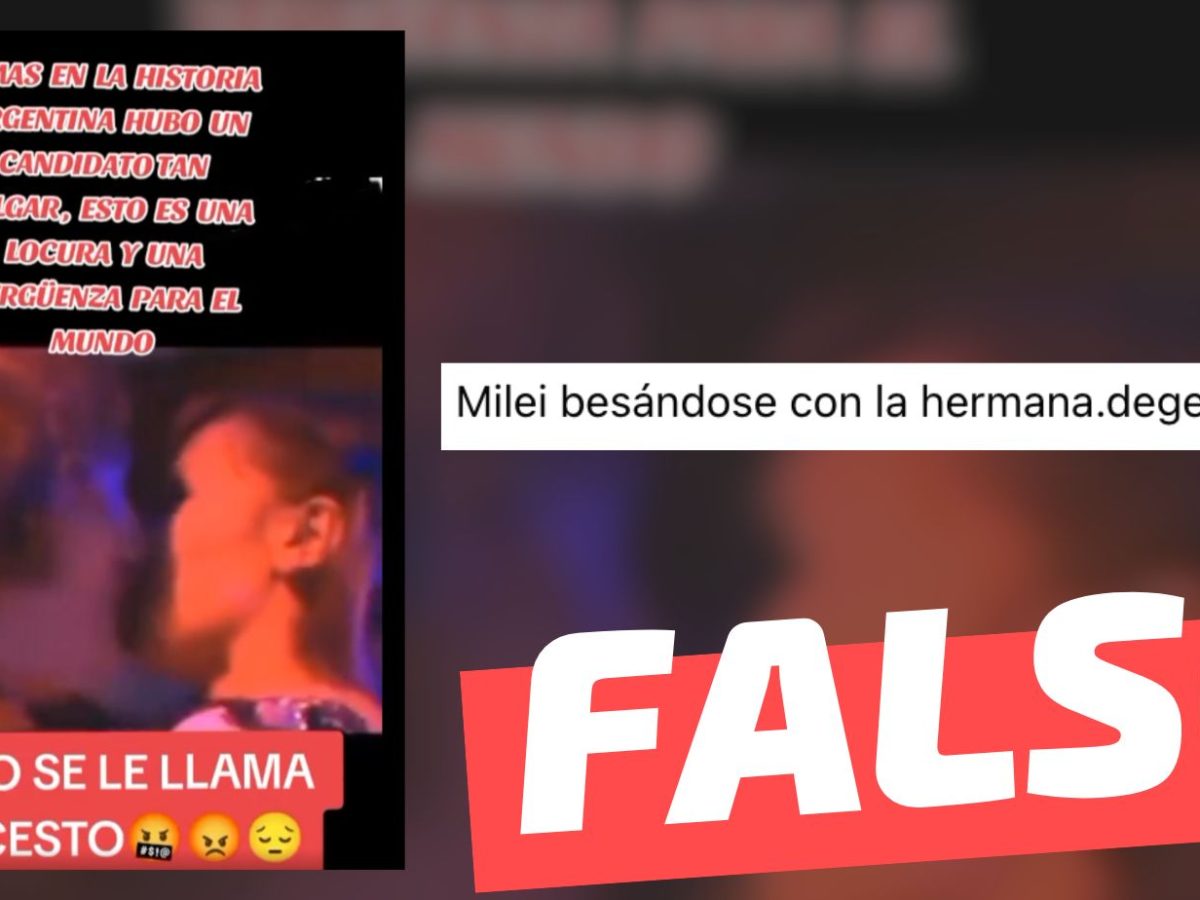 Video) Javier Milei besándose con su hermana: #Falso — Fast Check 🔍