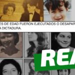 “190 menores de edad fueron ejecutados o desaparecidos durante la dictadura”: #Real