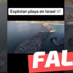 (Video) “Explotan playa en Israel 13/10/2023”: #Falso