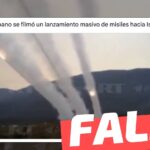 (Video) “En el Líbano se filmó un lanzamiento masivo de misiles hacia Israel”: #Falso