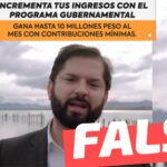 (Video) Presidente Gabriel Boric promueve inversión en “plataforma de ingresos pasivos”: #Falso